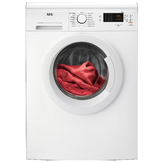 Máquina de Lavar Roupa AEG LFA5I82WRE | 8kg, Classe A, Programa Sedas