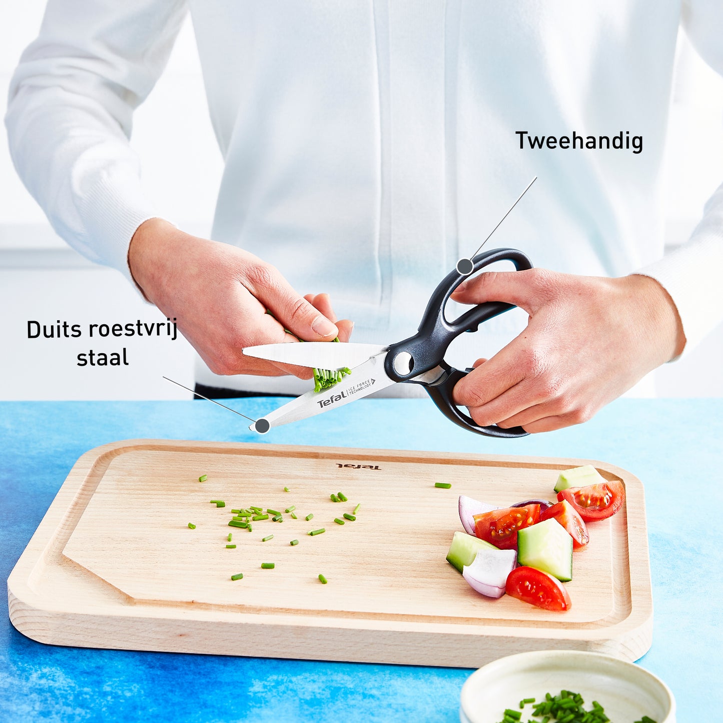 Tesoura Cozinha Tefal Ice Force K1751334 | Aço inoxidável