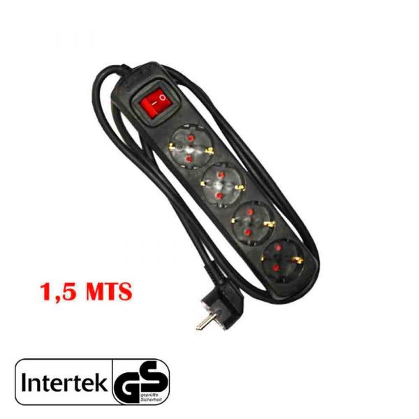 Extensão Elétrica EDMelectroalen+ Tomada Schuko 4 Tomadas, Interrupto