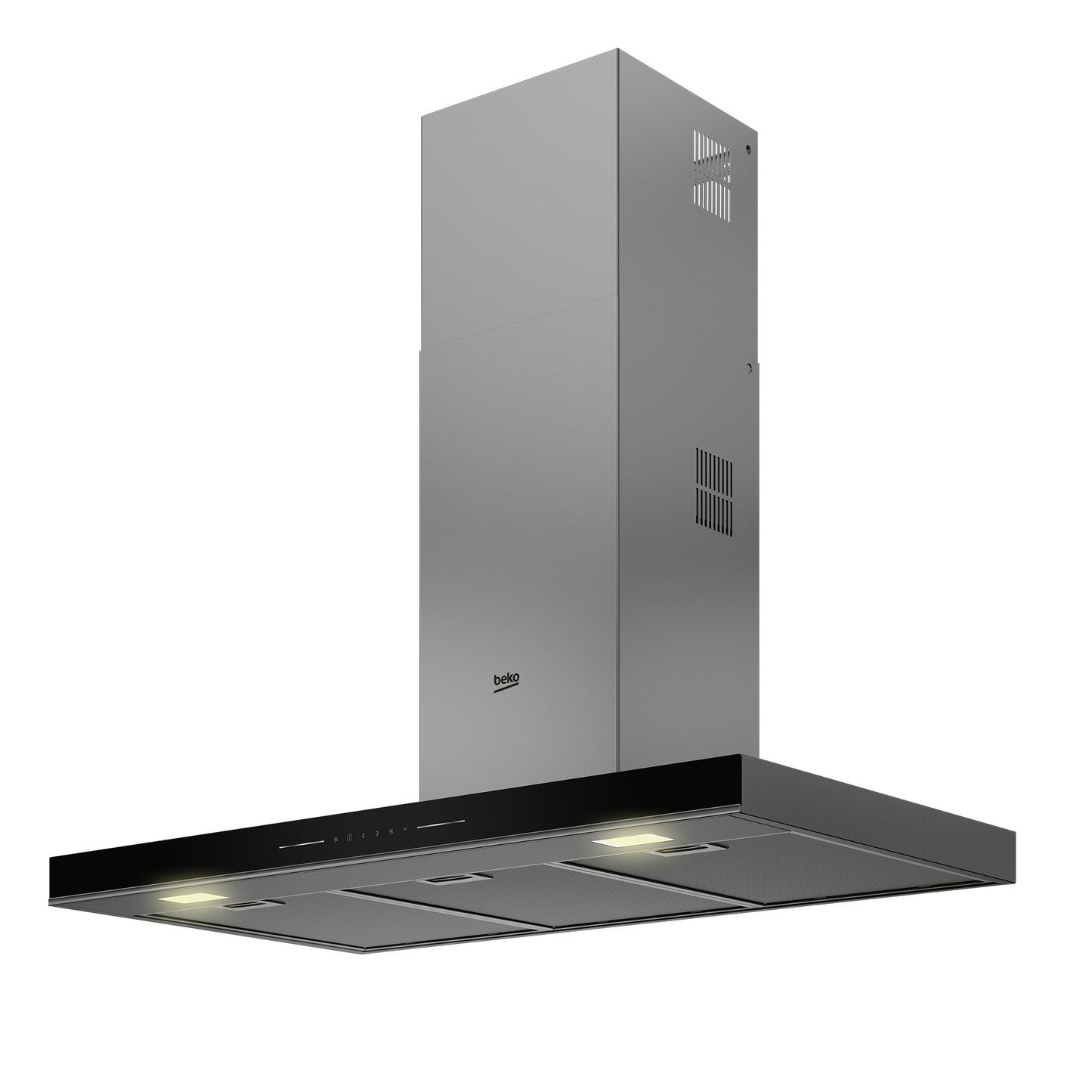 Exaustor Chaminé Beko BHCB96641BBHS | 430 m³/h, A, Preto