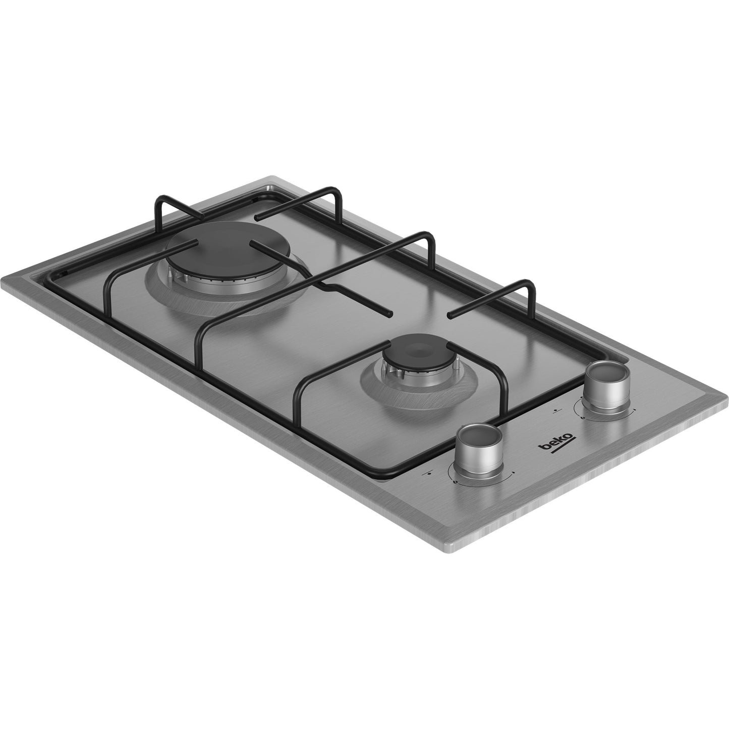 Dominó Gás BEKO HDCG32220FX | 30cm, 2 Queimadores, Inox