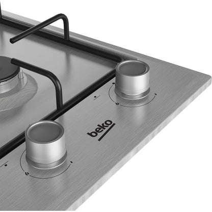 Dominó Gás BEKO HDCG32220FX | 30cm, 2 Queimadores, Inox