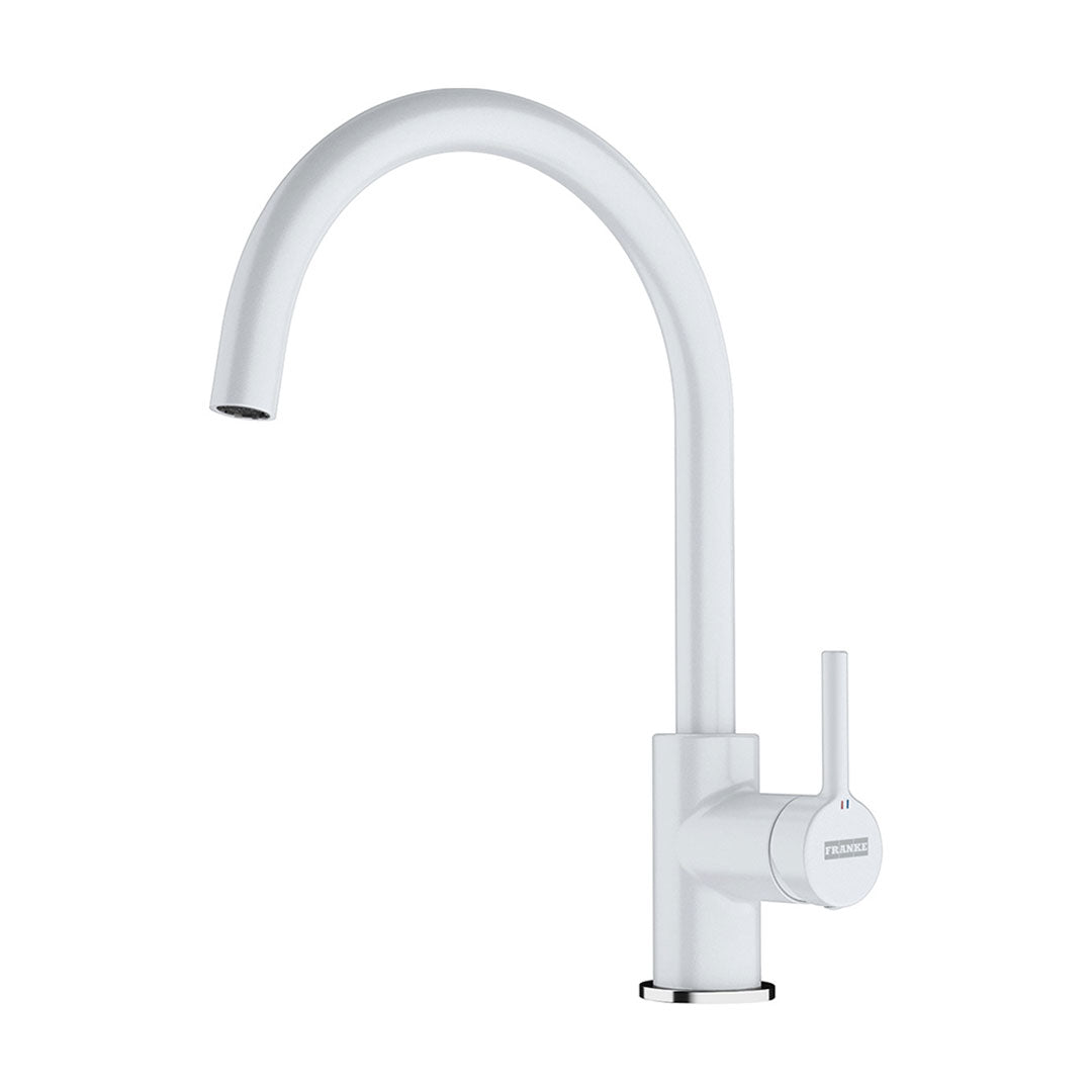 Misturadora Cozinha FRANKE Lina XL | Polar White, Bica Giratória 360°