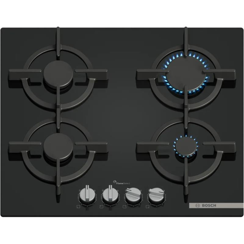 Placa a Gás Bosch PPP6A6I10 | 4 Queimadores, Vidro, FlameSelect