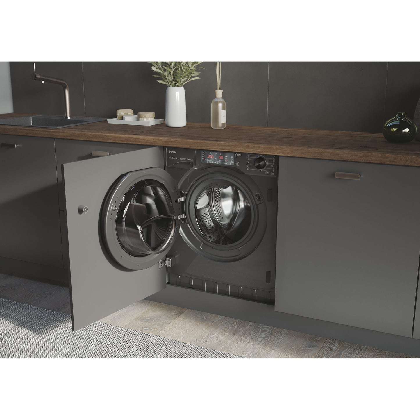 Máquina Lavar Roupa Encastre Haier Hwq90b416fwbrs | 9kg, 1600rpm