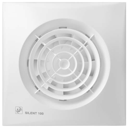 Extrator Banho S&P Silent100 Crz | 95 m³/h, 26.5dB, 8W