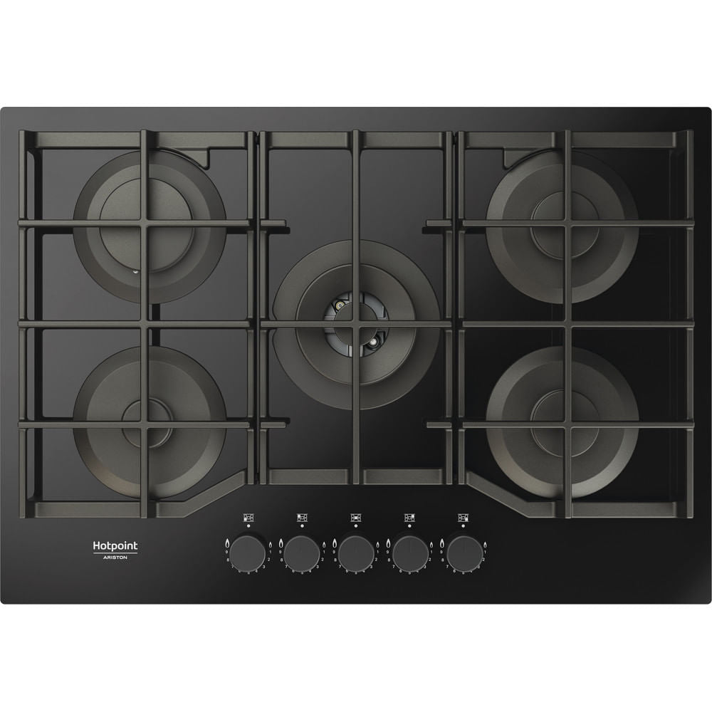 Placa a Gás Hotpoint HAGS 72F BK | 5 Queimadores, 10800W