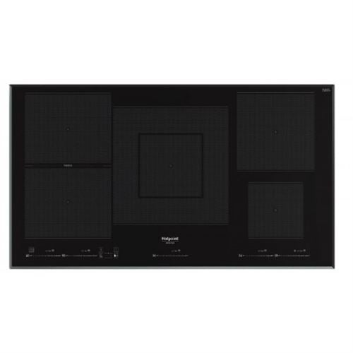 Placa de Indução Hotpoint HT 1090 BA | 90cm, 5 Zonas, Preto