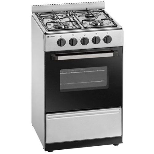 Fogão Meireles N 510 X St | Gás, 4 Queimadores Alta Eficiência, Forno 55L, Inox