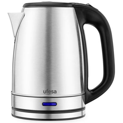 Jarro Elétrico UFESA Resia | 1.7L, 2200W, Aço Inoxidável, Base Rotativa 360°