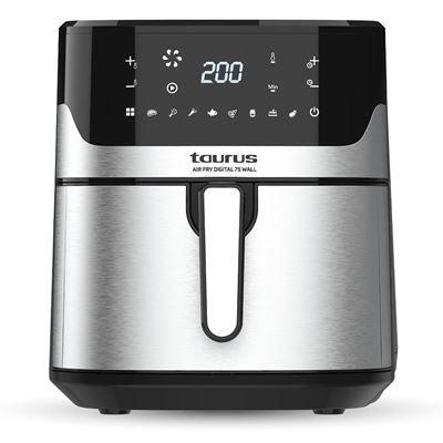 Air Fryer Taurus Air Fry Digital 7S Wall | 6,5L, 1600W, Preto e Aço Inoxidável