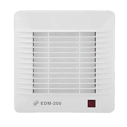Extrator Banho S&P EDM 200 S | 180 m³/h, 230V, 42 dB