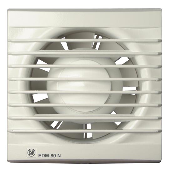 Extrator de Banho S&P EDM 80 N | 80m3/h, 33dB, 230V