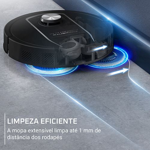 Aspirador Robô ROWENTA RR95S5E0 | 4 velocidades, mopa, 10.000 Pa