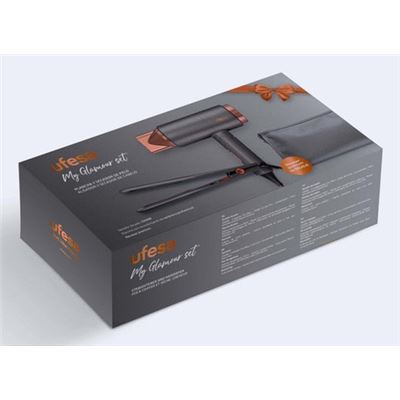 Kit Modelador de Cabelo Ufesa 60305630 | 900 W | Preto