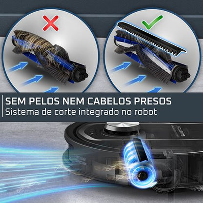 Aspirador Robô ROWENTA RR95S5E0 | 4 velocidades, mopa, 10.000 Pa