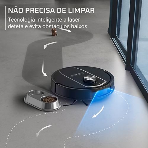 Aspirador Robô ROWENTA RR95S5E0 | 4 velocidades, mopa, 10.000 Pa