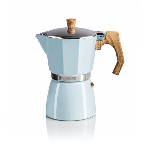 Cafeteira HAEGER MOKA Pot 6 | 6 chávenas, Alumínio, Azul