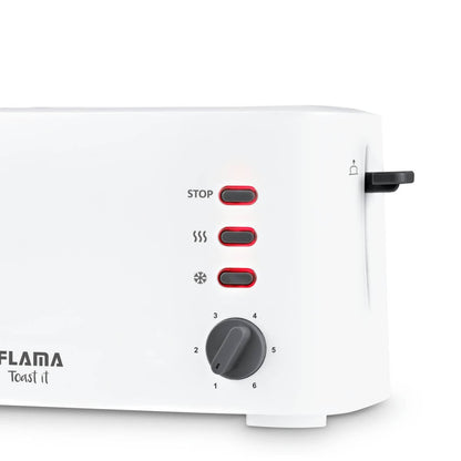 Torradeira FLAMA 948FL | 1630W, 2 Fendas, Descongelar