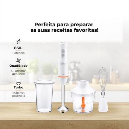 Varinha Mágica FLAMA 2052FL BlendEasy QuadBlade | 850W, 15 Vel.