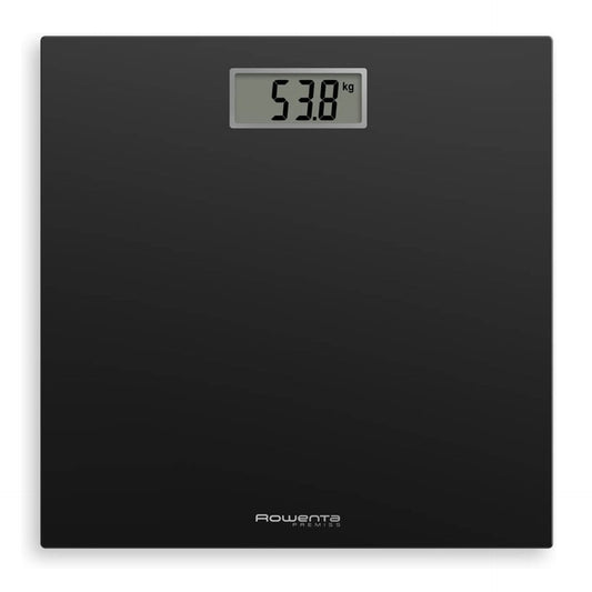 Balança de WC Rowenta BS1800V0 | 160 kg, Vidro Preto, 100 g
