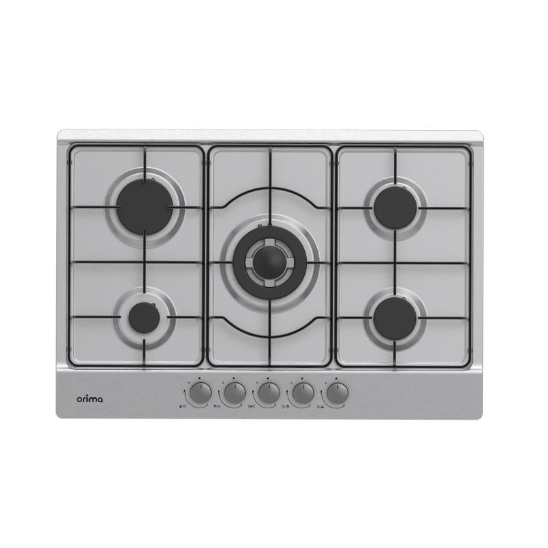 Placa a Gás Orima ORQ-75-X | 4 Queimadores Gás + 1 Triplo, Inox