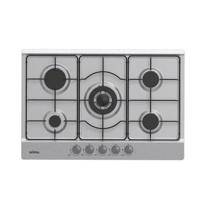 Placa a Gás Orima ORQ-75-X | 4 Queimadores Gás + 1 Triplo, Inox