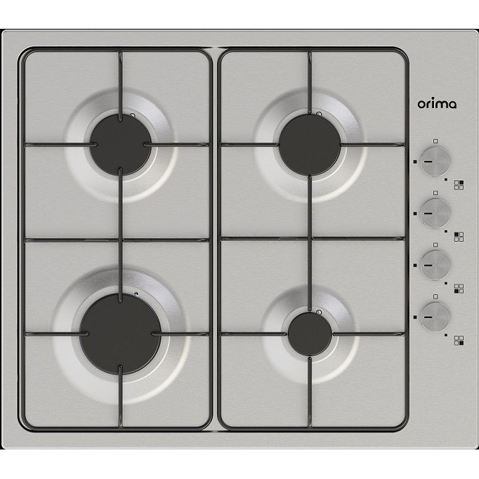 Placa a Gás ORIMA ORP-61-SXI | 4 queimadores, Ignição automática