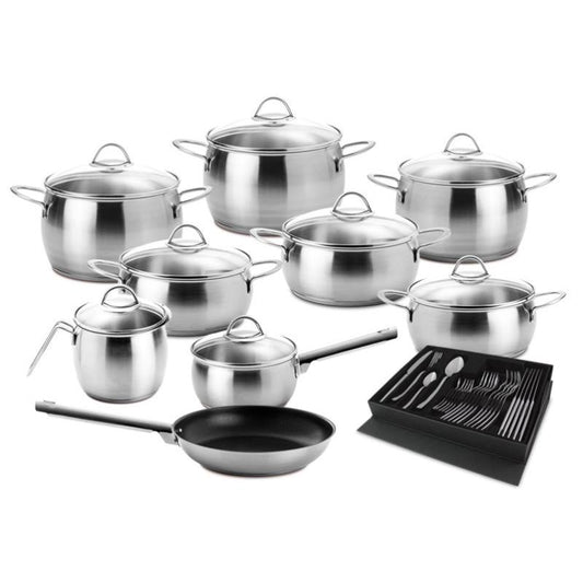 Conjunto Cozinha Silampos Oceanus | Aço inoxidável, 9 peças, Indução