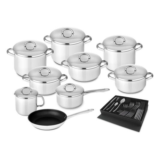Trem Cozinha Silampos Europa | Aço Inox, 9 Peças, Indução