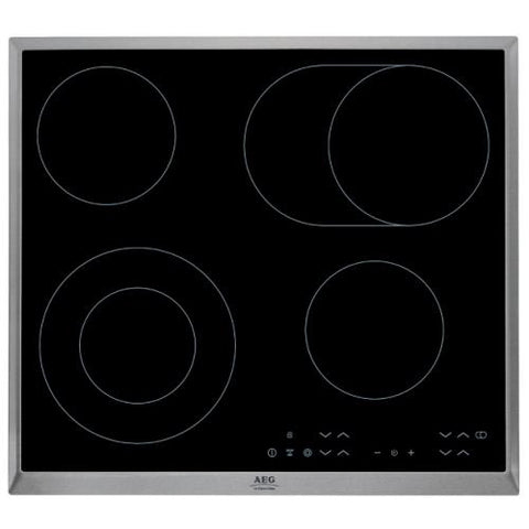 Placa Vitrocerâmica AEG HK-634060-XB | 4 Zonas, 7000W, 60cm