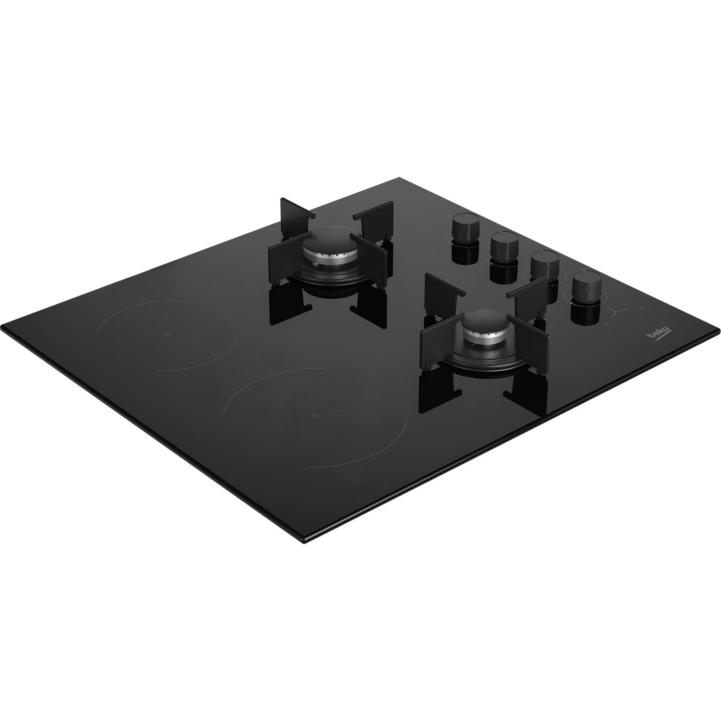 Placa Combinada Beko HILM 64120 S | 2 Gás, 2 Vitrocerâmica, 60cm