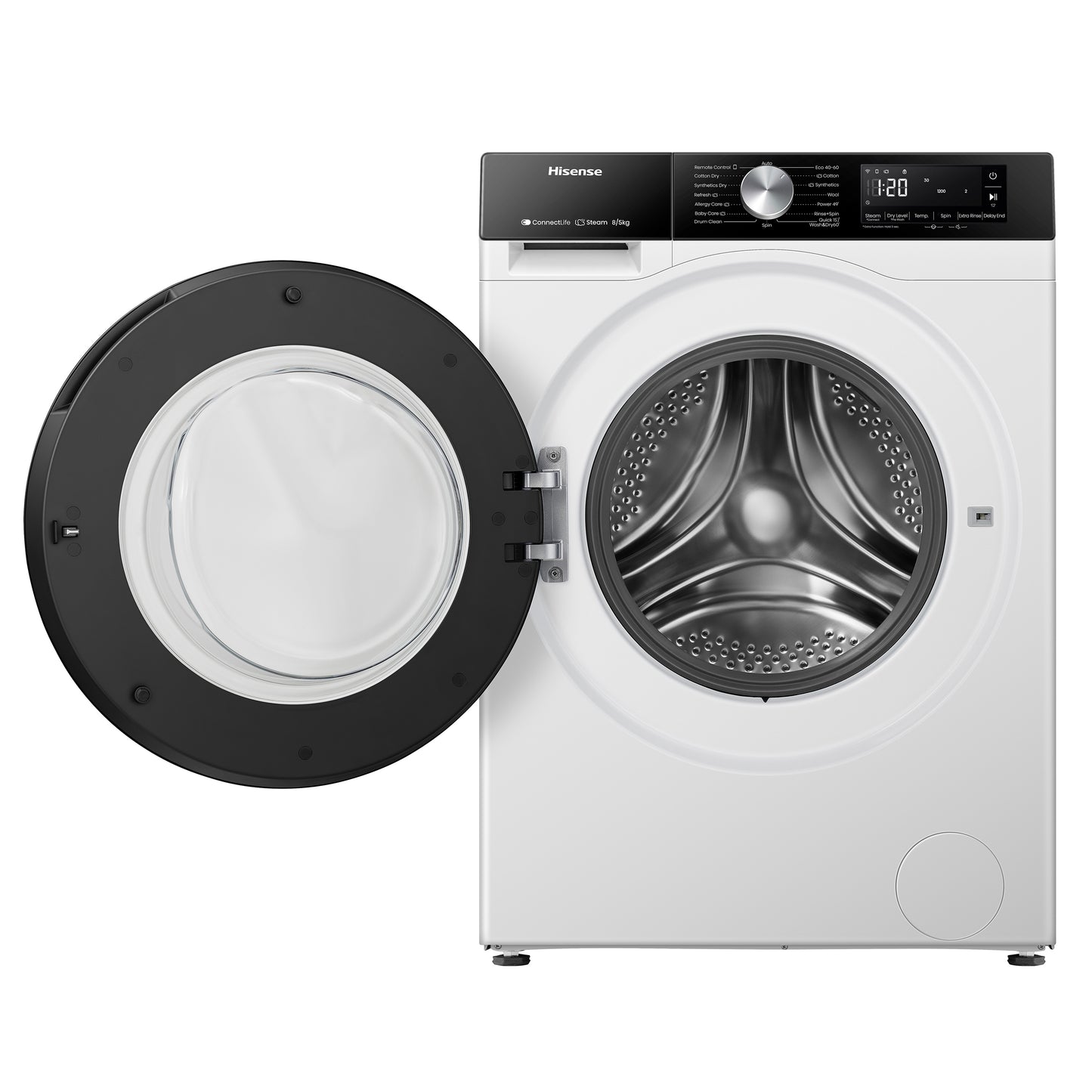 Máquina de Lavar e Secar Roupa HISENSE WD3S8043BW3 | 8/5kg