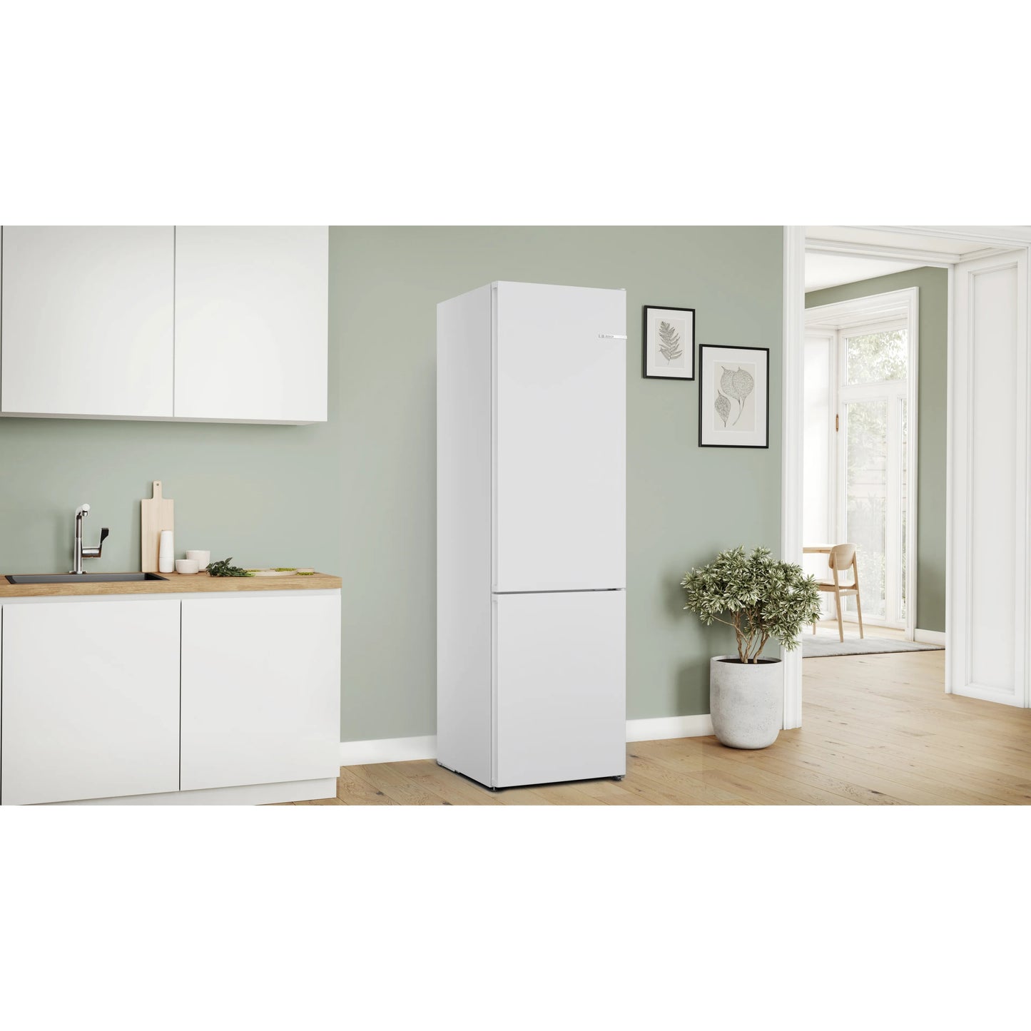 Frigorífico Combinado Bosch KGN392WCF | 363L, NoFrost, Classe C