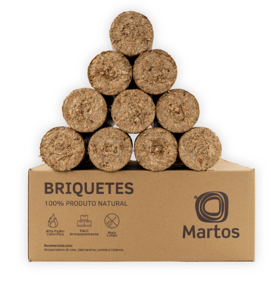 Briquetes de Madeira Martos | 4800 kcal/kg