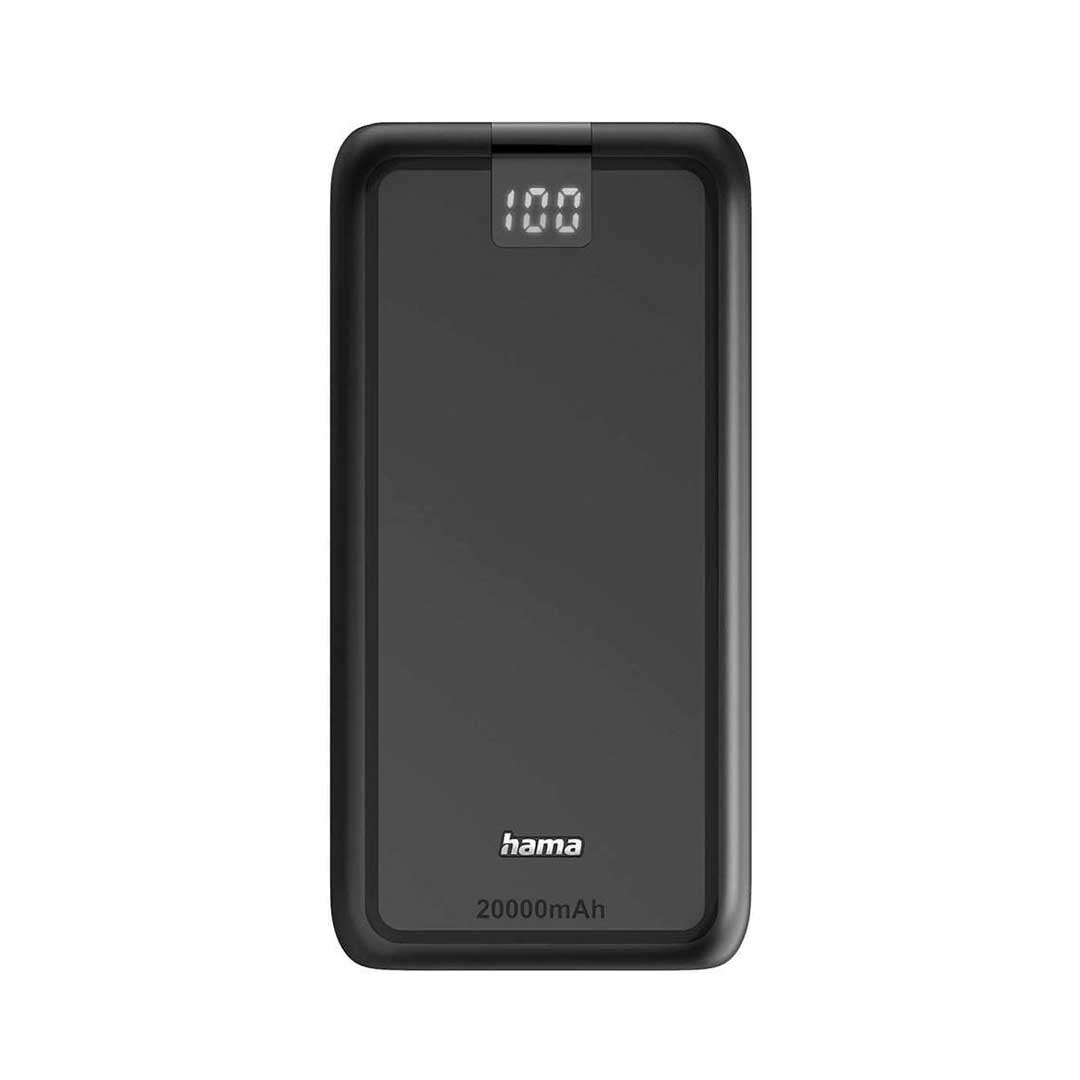 Powerbank Hama Performance20 20000mAh | USB-C, 3 saídas, Ecrã LED
