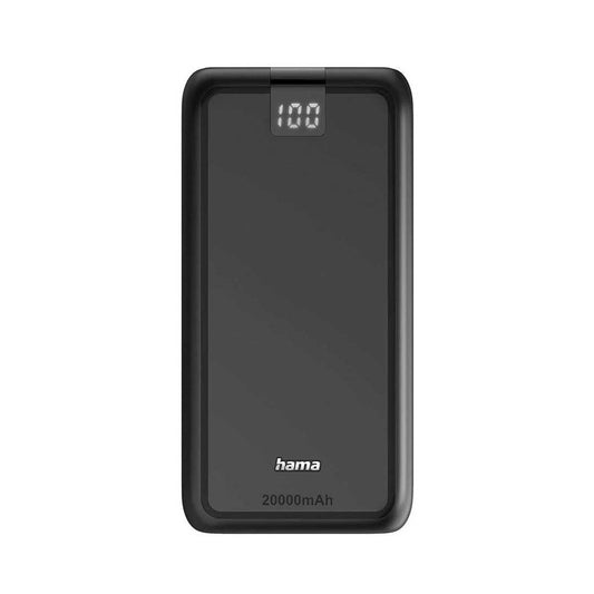 Powerbank Hama Performance20 20000mAh | USB-C, 3 saídas, Ecrã LED