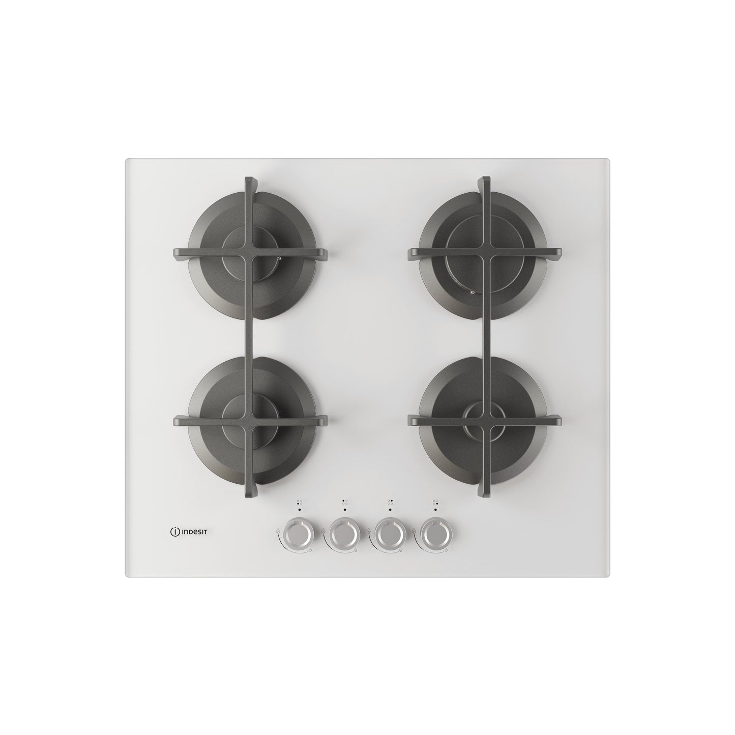 Placa a Gás Indesit ING61TWH1 | 4 Zonas, Vidro Branco, 7.3 kW