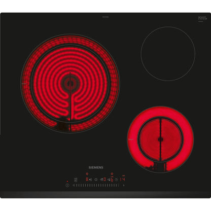 Placa Vitrocerâmica Siemens ET631FKP8E | 60 cm, 3 zonas, 5750W