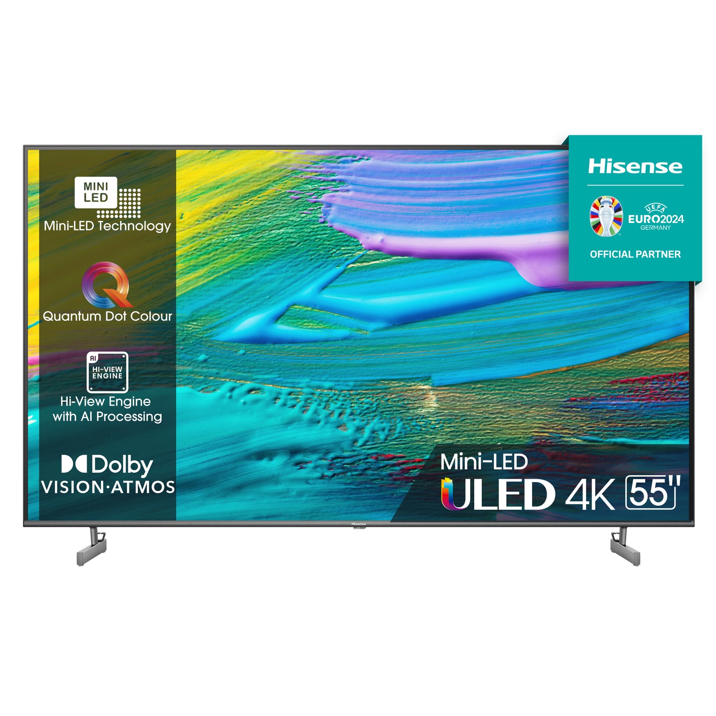 TV Mini-LED Hisense 55U6KQ | 55", 4K UHD, Dolby Vision, Smart TV