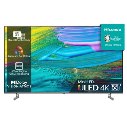 TV Mini-LED Hisense 55U6KQ | 55", 4K UHD, Dolby Vision, Smart TV