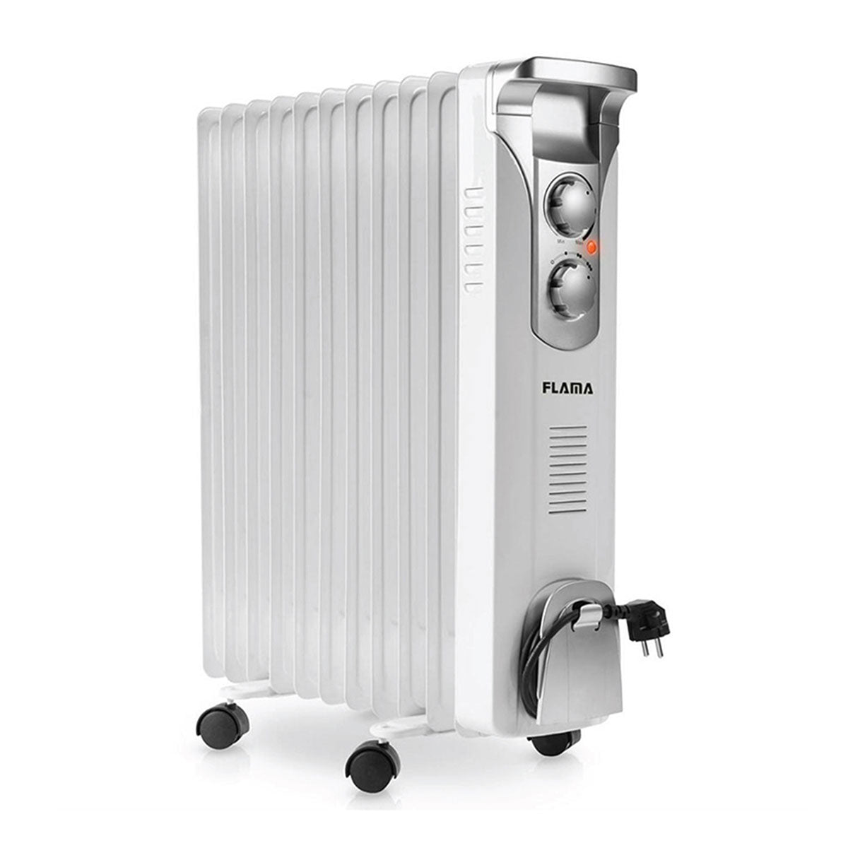 Aquecedor a Óleo FLAMA 2366FL | 2500W, 11 elementos, Termóstato