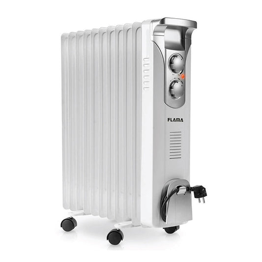 Aquecedor a Óleo FLAMA 2366FL | 2500W, 11 elementos, Termóstato