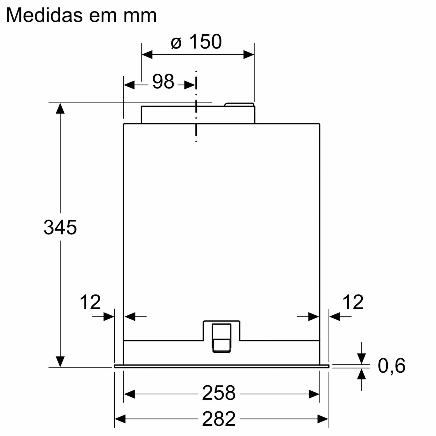 Exaustor Integrável Balay 3BF356EX | 740 m³/h, Classe B, Inox