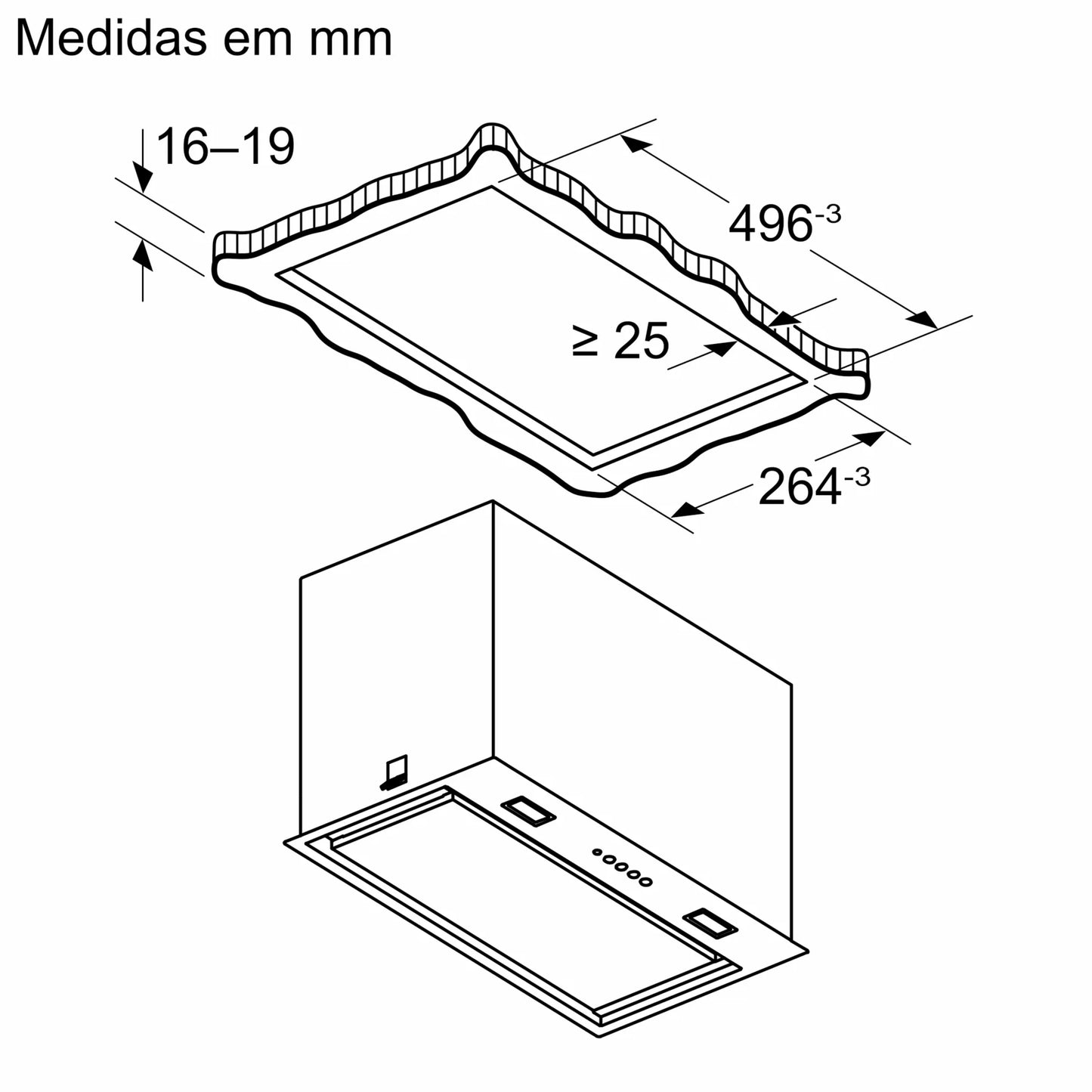 Exaustor Integrável Balay 3BF356EX | 740 m³/h, Classe B, Inox