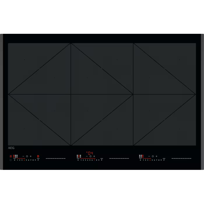 Placa de indução AEG TR84IT00FB | 80cm, 6 zonas, Touch Display