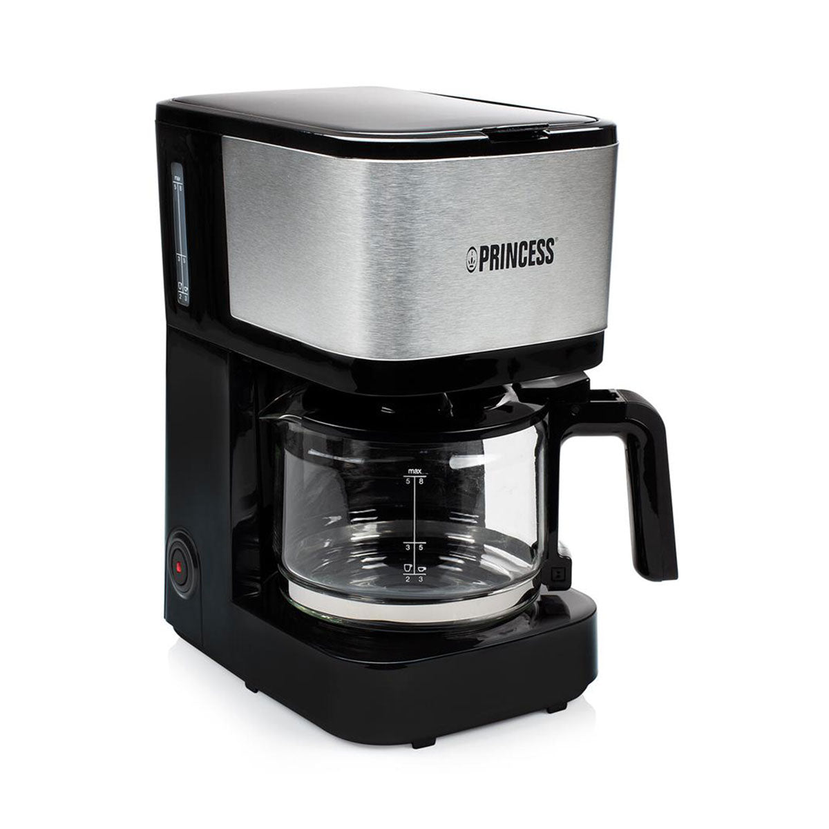Cafeteira PRINCESS 05lt | 600W, 8 Chávenas, Vidro