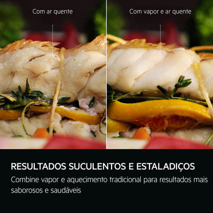 Forno Elétrico AEG TR7PB73FSB | Vapor, Pirolítico, 72L, A++