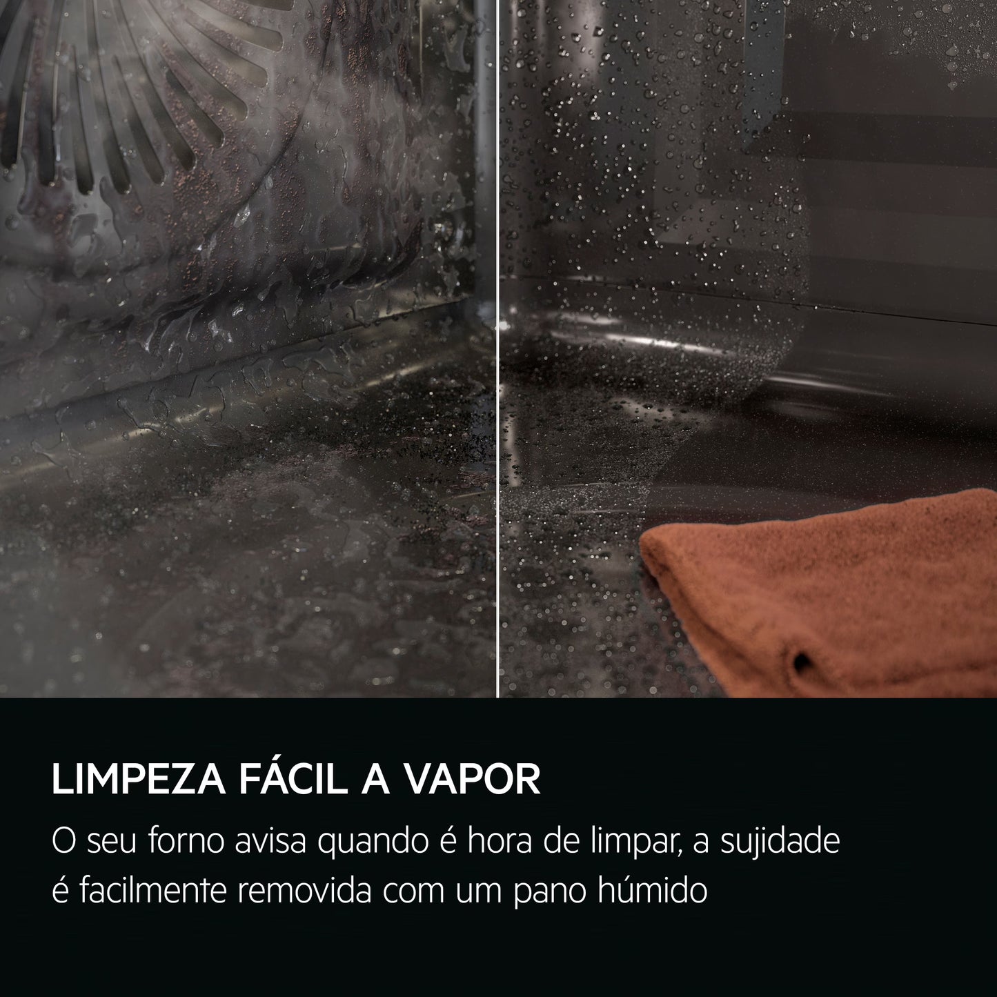 Forno Elétrico AEG TP9SB831AB | 70L, Vapor, Wi-Fi