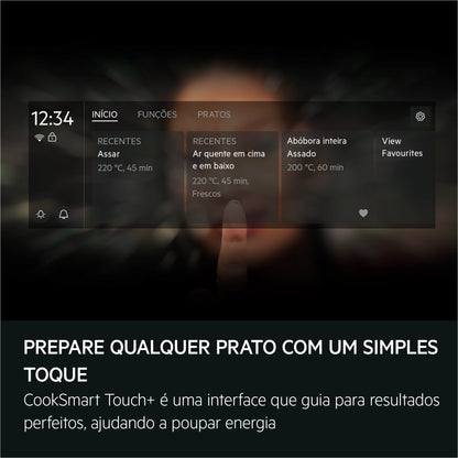 Forno Elétrico AEG TP9SB831AB | 70L, Vapor, Wi-Fi